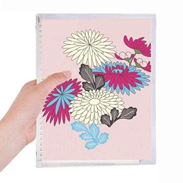 Imagem de Caderno rosa da cultura japonesa de pintura com folhas soltas diário recarregável
