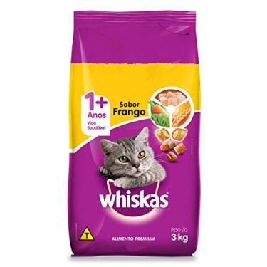 Imagem de Ração Whiskas Frango Para Gatos Adultos 3 kg