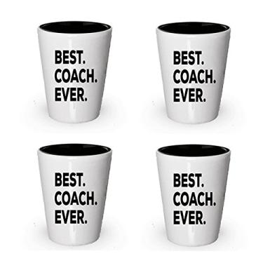 Imagem de Coach Gifts – Copo de shot para treinador – Melhor treinador de todos os tempos – Presentes para mulheres e homens – Para treinar – Ideias de treinador de agradecimento – 1 ótimo – Pegada divertida – Coloque na mesa (4)