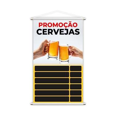 Imagem de Banner Cervejas Bebidas Tabela Preços Grande