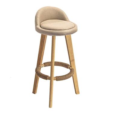 Imagem de Cadeiras de jantar Bancos de bar de madeira maciça Bancos de bar modernos e minimalistas bancos altos para casa bancos de bar cadeiras de bar cadeiras de chá de leite cadeiras de mesa cadeiras de recepção tudo está bem