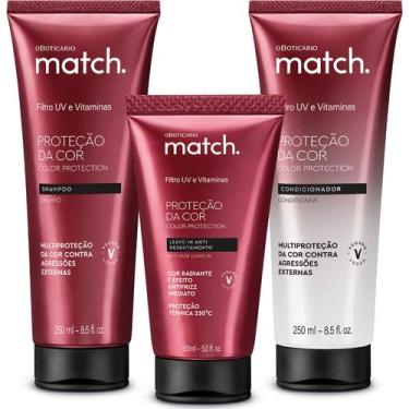 Imagem de Combo Match. Proteção Da Cor: Shampoo 250ml + Condicionador 250ml + Le