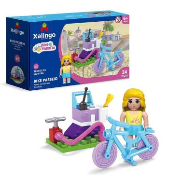 Imagem de Blocos de Montar Mundo Encantado - Bike Passeio 24 Peças