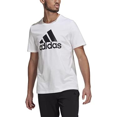 Imagem de adidas Camiseta masculina Essentials com logotipo grande
