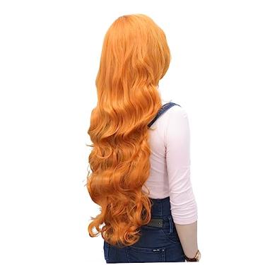 Imagem de Beatifufu 80 peruca de festa perucas dianteiras de renda peruca colorida Peruca confortável de usar peruca vermelha peruca de cabelo liso capuz de cabelo franja máscara de cabelo Senhorita