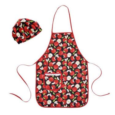 Imagem de Avental Com Touca Cozinheiro Maçã - Recanto Da Costura