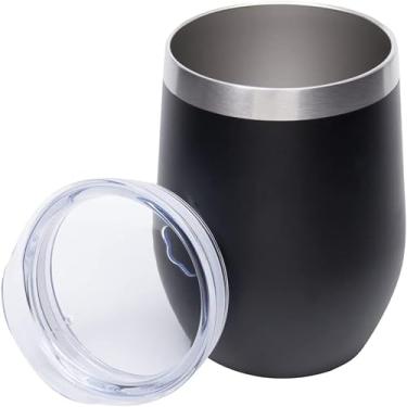 Imagem de Copo Térmico de Aço Inoxidável Parede Dupla Branco 350ml, Ideal para Manter A Temperaturas de Bebidas Quentes (café, chá, etc) e Geladas (vinho, cerveja, suco, água)
