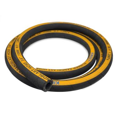 Imagem de HOLDWIN Mangueira de jateamento de areia 3/10.2 cm ID, 3.2 cm OD, 10 pés de comprimento mangueira de jato de areia de borracha resistente Arma de jateamento Armário de jato de areia