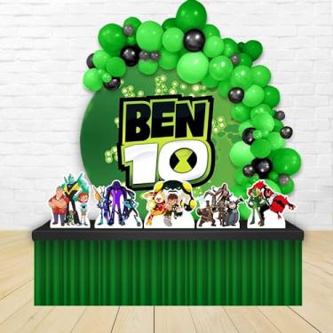 Imagem de Kit Decoração Painel Redondo Festa de Aniversário Infantil Ben 10