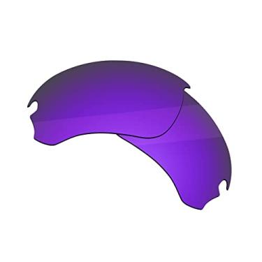 Imagem de Boldbright Lentes de substituição compatíveis com óculos de sol Oakley Si Speed Jacket OO9228 - Roxo espelhado revestido