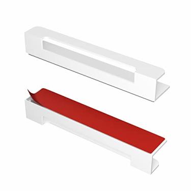 Imagem de Maçaneta autoadesiva HRX com borda para porta – fácil de instalar, fácil de instalar, descasque e cole em vidro, madeira, metal, plástico – Maçaneta de portas deslizantes para frentes de cozinha, gavetas e painéis de cômoda – 2 unidades
