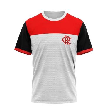 Imagem de Camiseta Braziline Flamengo Sark Masculina - Branca-Unissex