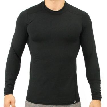 Imagem de Camiseta Dry Masculina Térmica Gola V Manga Longa Leve Frio-Masculino