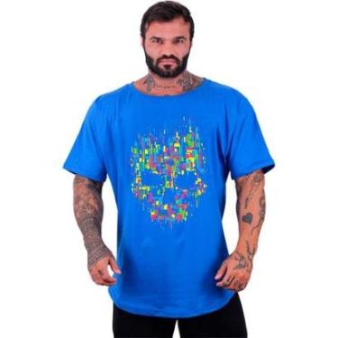 Imagem de Camiseta Morcegão Masculina MXD Conceito Caveira Abstrata-Masculino