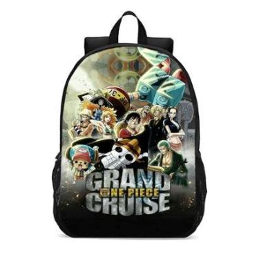 Imagem de Mochila Escolar Infanto Juvenil Anime One Piece Aventura Pirata Novidades 0283-Unissex