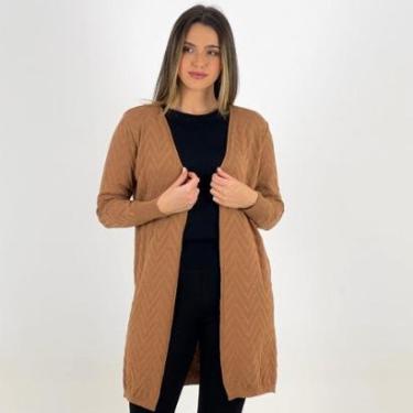 Imagem de Casaco Via Tricot Cardigan Aberto Feminino-Feminino
