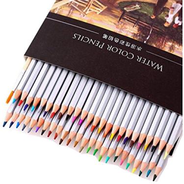 Imagem de FANGDA Conjunto de lápis de cor de água para desenho, pintura artística com caixa de papel (48)