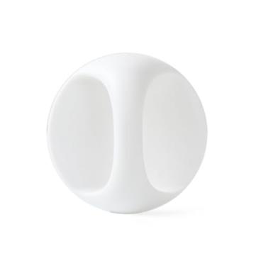 Imagem de Maçaneta de porta sem emenda autoadesiva Alça pegajosa redonda para armários Gavetas de janela Puxadores de guarda-roupa Varanda Ferramenta deslizante de vidro, S, branco leite