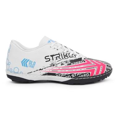 Imagem de Chuteira Society Old Tribe Futebol Grama SIntética Fut 7 Adulto Solado Costurado Original (Branco, BR, Adulto, Numérico, 42)