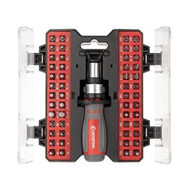 Imagem de INTERTOOL Conjunto de chave de fenda de catraca de 53 peças e brocas de 0,63 cm com estojo de transporte portátil VT08-3353