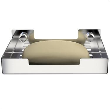 Imagem de Fassin Shop, Porta Sabonete De Banheiro Saboneteira Parede Inox F.ELG