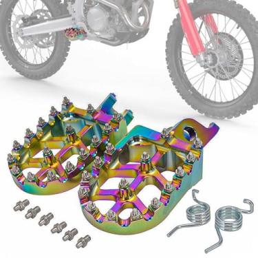 Imagem de IUVWISN Pedais de pedal de motocicleta Dirt Bike, pedal de descanso de pé mais largo CNC para CRF250L 12-21 CRF300L 21-23 CRF250R 04-23 CRF450R 02-23 CRF150R 07-23 CRF 250X 450X 450RL CR 125 2 50