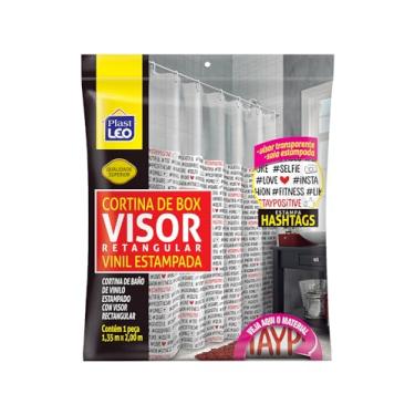 Imagem de Cortina para Box HASHTAG Visor Cristal (1,35x2,00m) | Plast Leo (Ref.: 623-J)