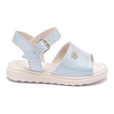 Imagem de Sandália Infantil Menina Tininha Avarca Feminina Glitter Moda Casual (Azul, BR, Criança de 1 a 3 anos, Numérico, 24)