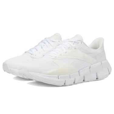 Imagem de Reebok Tênis adulto unissex Zig Dynamica 5, Calçado branco/branco/cinza puro, 11 Women/9.5 Men