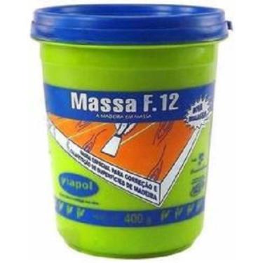 Imagem de Massa para Correção de Madeira Viapol F12 Marfim 400 gr