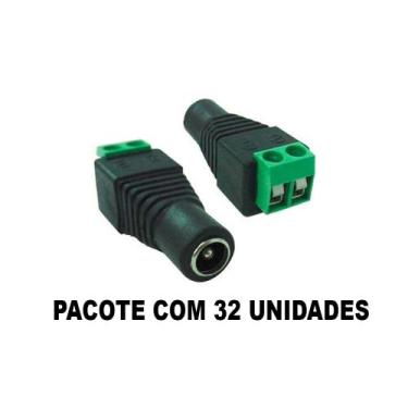 Imagem de Conector Borne P4 Femea CFTV - Lote 32 Unidades - MagazineCuritiba