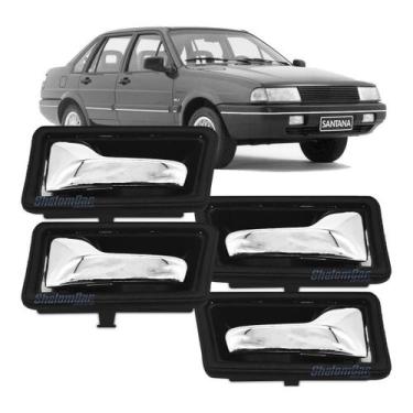 Imagem de Kit Maçaneta Interna Cromada Metal Santana Voyage Quantum - SHALOMCAR