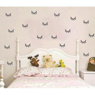 Imagem de Adesivo decorativo 40 Pares de olhos de unicórnio 5cm x 3,3cm Adesivo 