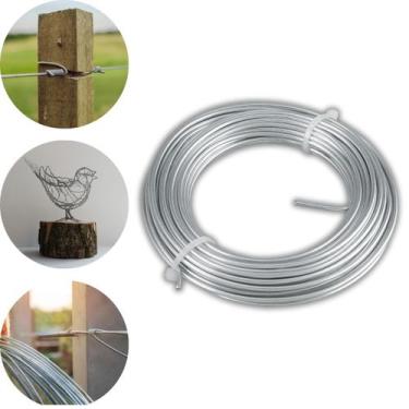Imagem de Arame Galvanizado 14 Médio Bwg Fio 2,11mm Liso 10 Mts Vonder