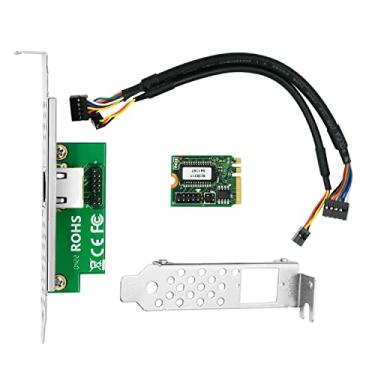 Imagem de Placa de rede Gigabit Ethernet PCI Express 10/100/1000Mbps, com chip Intel I210, porta única de cobre RJ45, conector de chave M.2 A+E, compare com Intel I210-T1 compatível com Windows Server/Windows,
