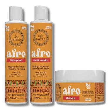 Imagem de Kit Afro para Crespos e Crespíssimos Shampoo, Máscara e Condicionador 