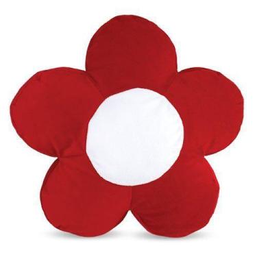 Imagem de Almofada de Pelúcia Flor Vermelha 45 cm Antialérgica - CTX Pelúcia