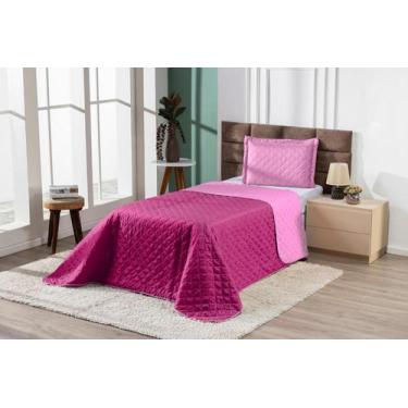 Imagem de Cobre Leito Solteiro Dupla Face Las Vegas 2 Peças Oferta Pink/rosa - B