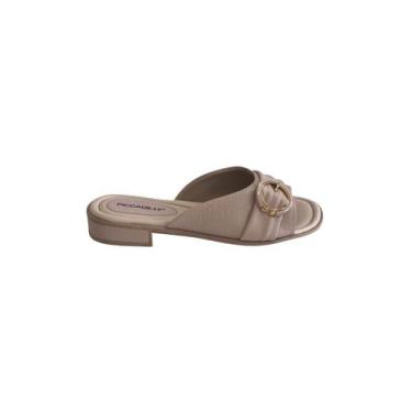 Imagem de Tamanco feminino piccadilly casual  de salto baixo 2,5 confortavel, Ro