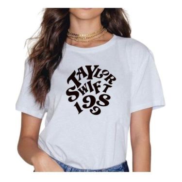 Imagem de Camiseta Feminina Taylor Swift Baby Look - SEMPRENALUTA, Branco, G