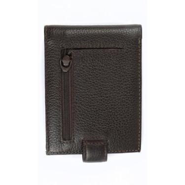Imagem de Carteira Masculina em Couro Legitimo com porta Moedas  - Betania Couro