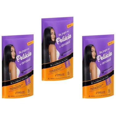Imagem de Hene em Gel Pelucia 180gr Preto Forte (Preto Azulado) Pouch Embelleze,