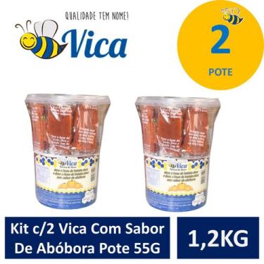 Imagem de Kit c/2 Vica  Com Sabor De Abóbora  Pote 1,2 kG - VICA FABRICA DE DOCE
