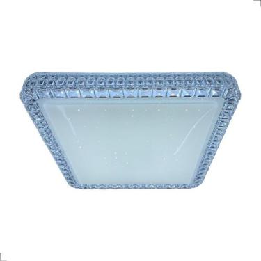 Imagem de Plafon Led Acrilico Efeito Estrelado 40x40cm Orion 24w - OPUS, Branco-