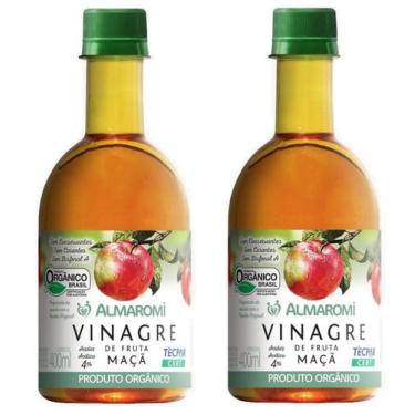 Imagem de Kit 2x Vinagre De Maçã Orgânico 4% Acidez - 400ml - Almaromi