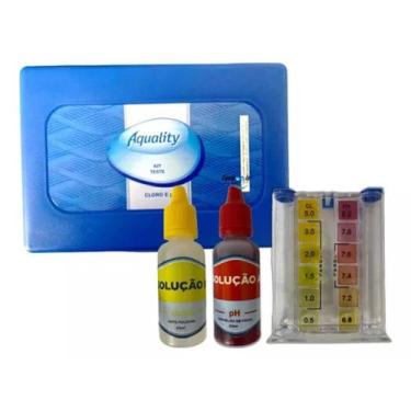 Imagem de Kit Medidor De Ph E Cloro Para Água De Piscinas AQUALITY   UN - COPOS 