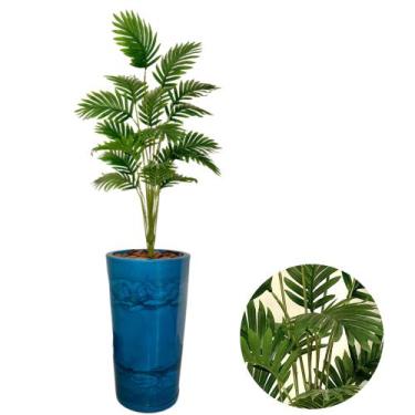 Imagem de Planta Artificial Palmeira Com Vaso Cone Polietileno Grande - PlantaIm