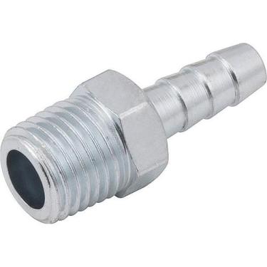Imagem de Espigão Fixo Macho Para Mangueira 1/4 Rosca 1/4 Npt Aço Zi - Vonder