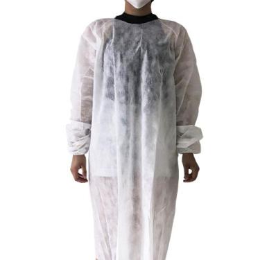 Imagem de Avental Descartável TNT 100% Polipropileno Impermeável de 60 gm² - Pac