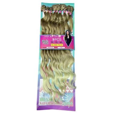 Imagem de Cabelo Brazilian Style Fibra Organica Premiun 9 pcs 320gr - D&D Commer